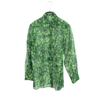 ドルチェアンドガッバーナ DOLCE & GABBANA クローバー シースルー 衣料品 トップス シルク レディース グリーン系 / ブラック系 F5M30T 【中古】