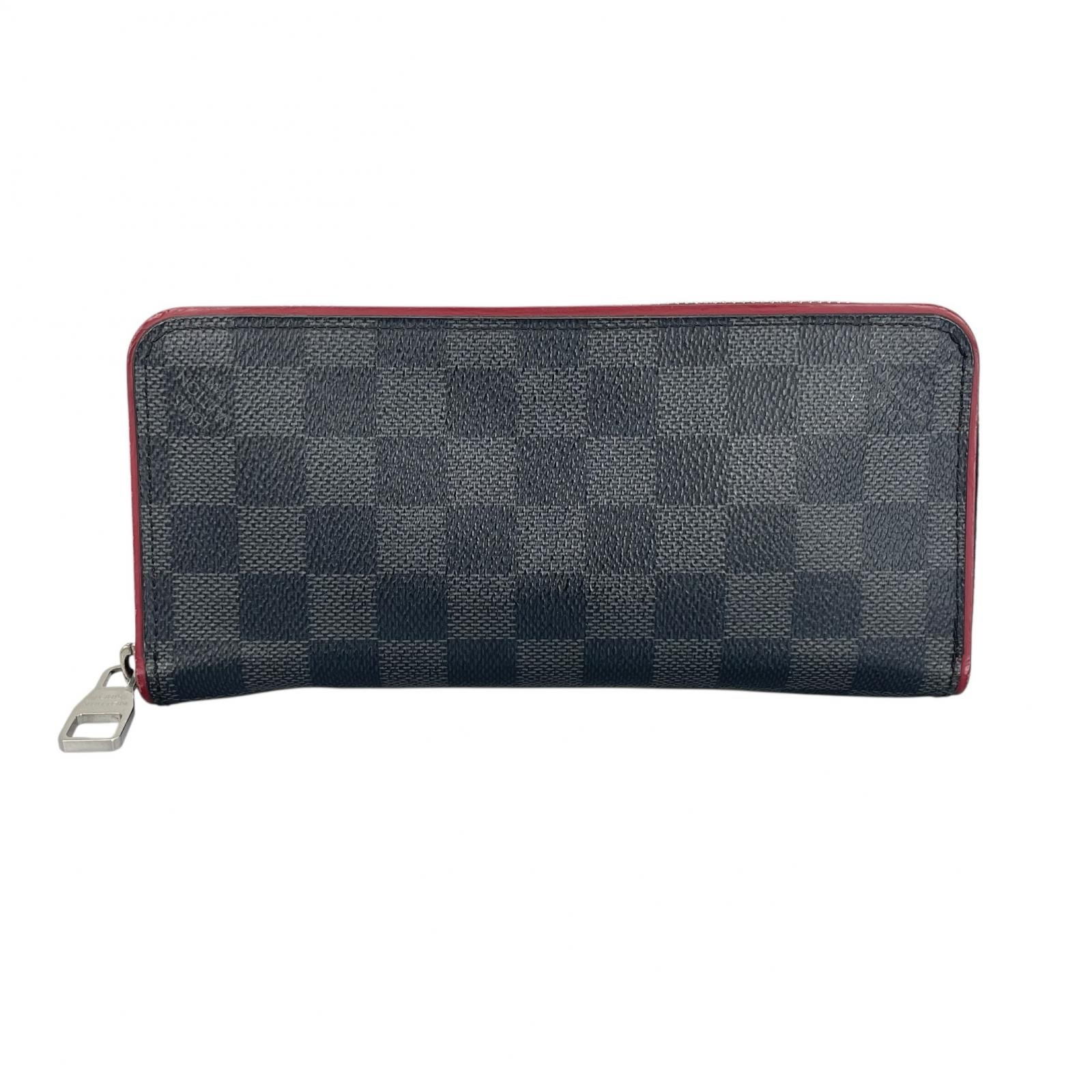 LOUIS VUITTON ルイ・ヴィトン ジッピーウォレットヴェルティカル N63304 長財布 ダミエグラフィットキャンバス ブラック メンズ【中古】