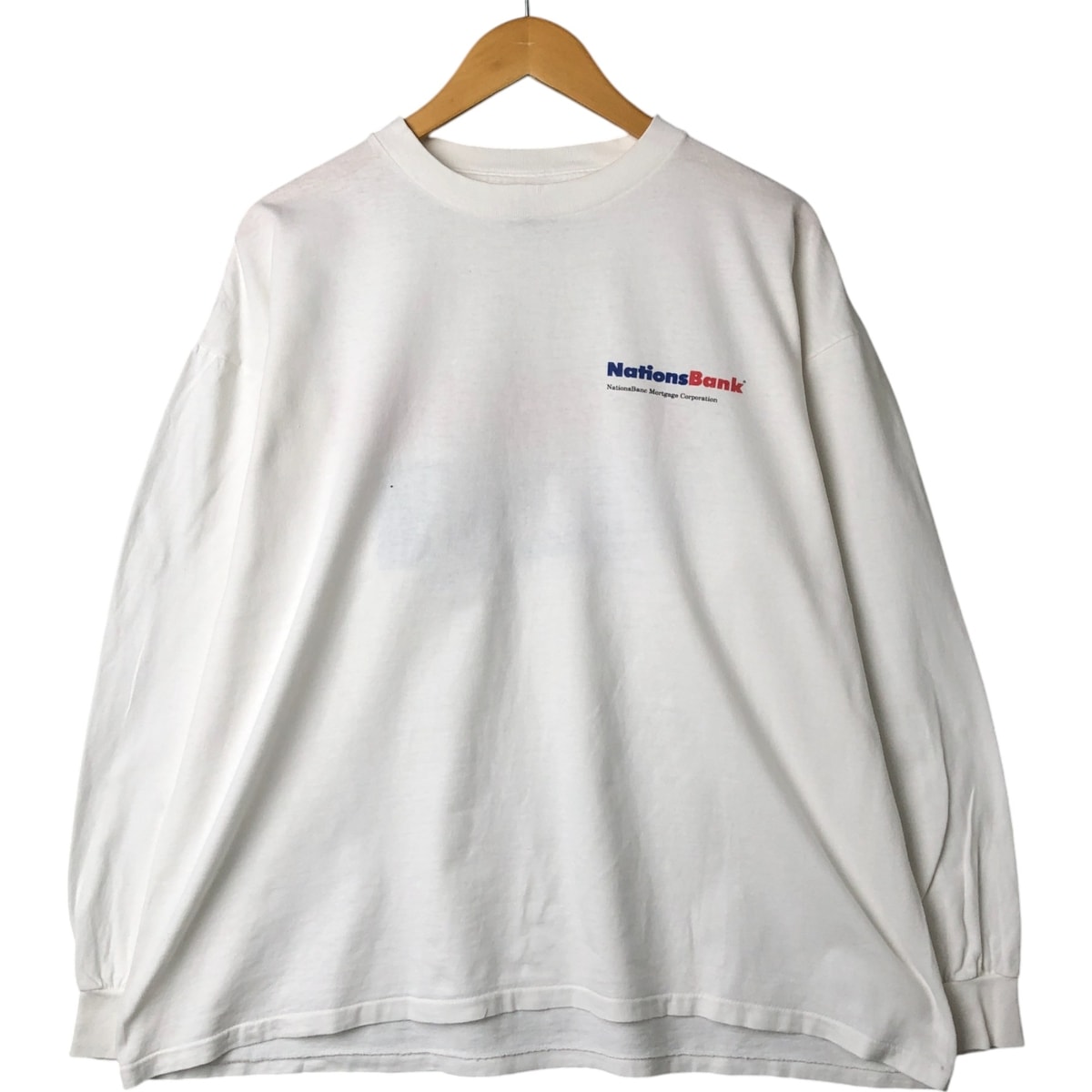 古着 90年代 オニータ ONEITA バックプリント アドバタイジング ロングTシャツ ロンT USA製 メンズXL相当 ヴィンテージ/eaa546912