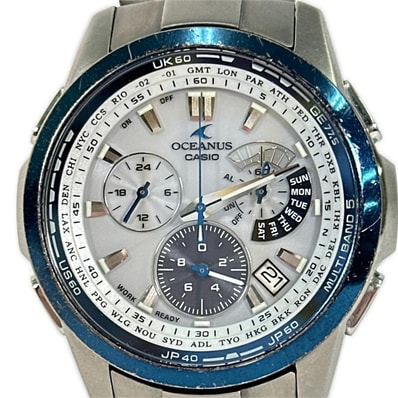 SEIKO セイコー OCW-M700 腕時計 ソーラー 電波 オシアナス OCEANUS シルバー ブルー/チタニウム 時計 ファッション ファッション小物 アクセサリー メンズ