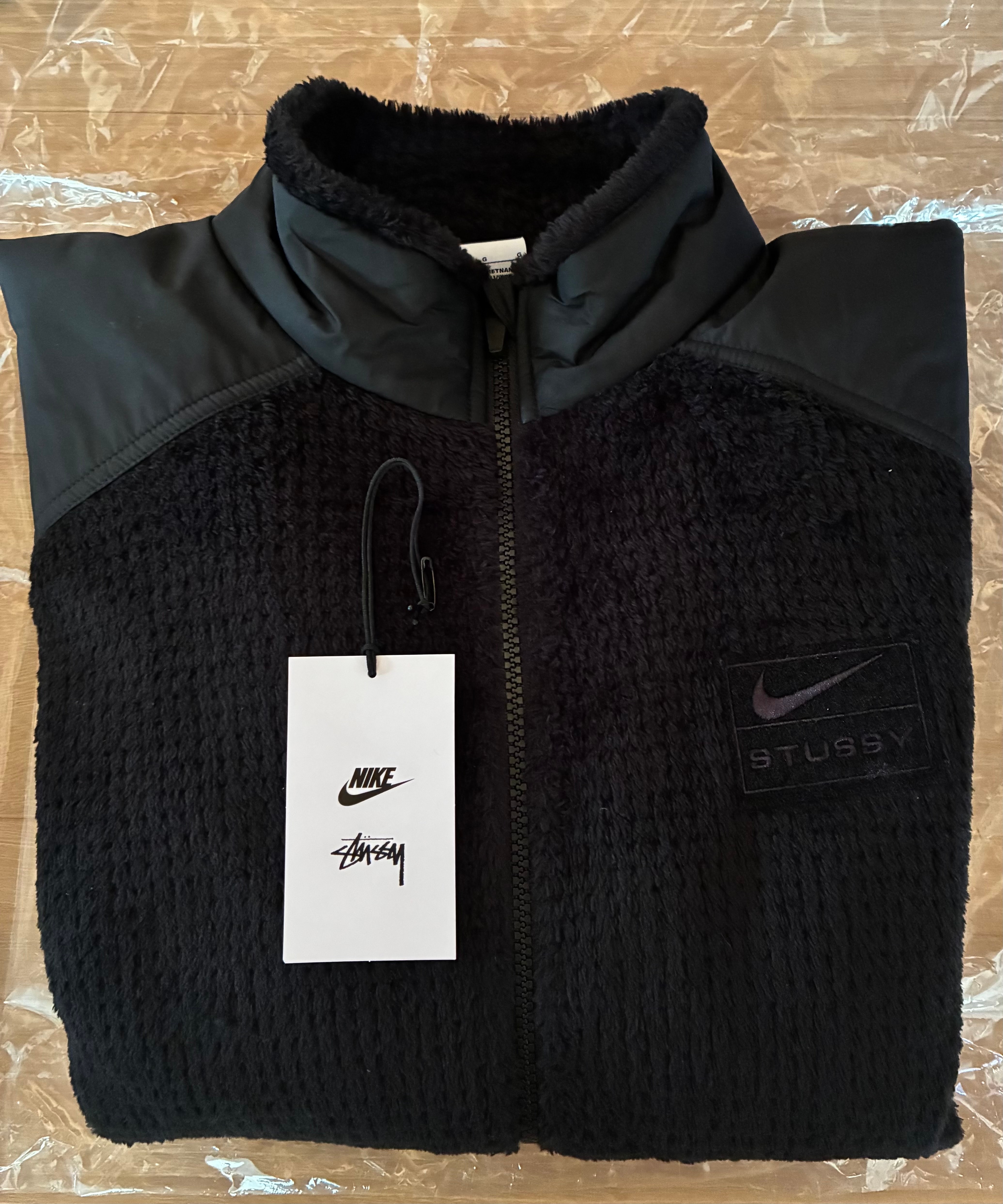 Stussy x Nike Full Zip Fleece (US Size) "Black" HQ8524-010