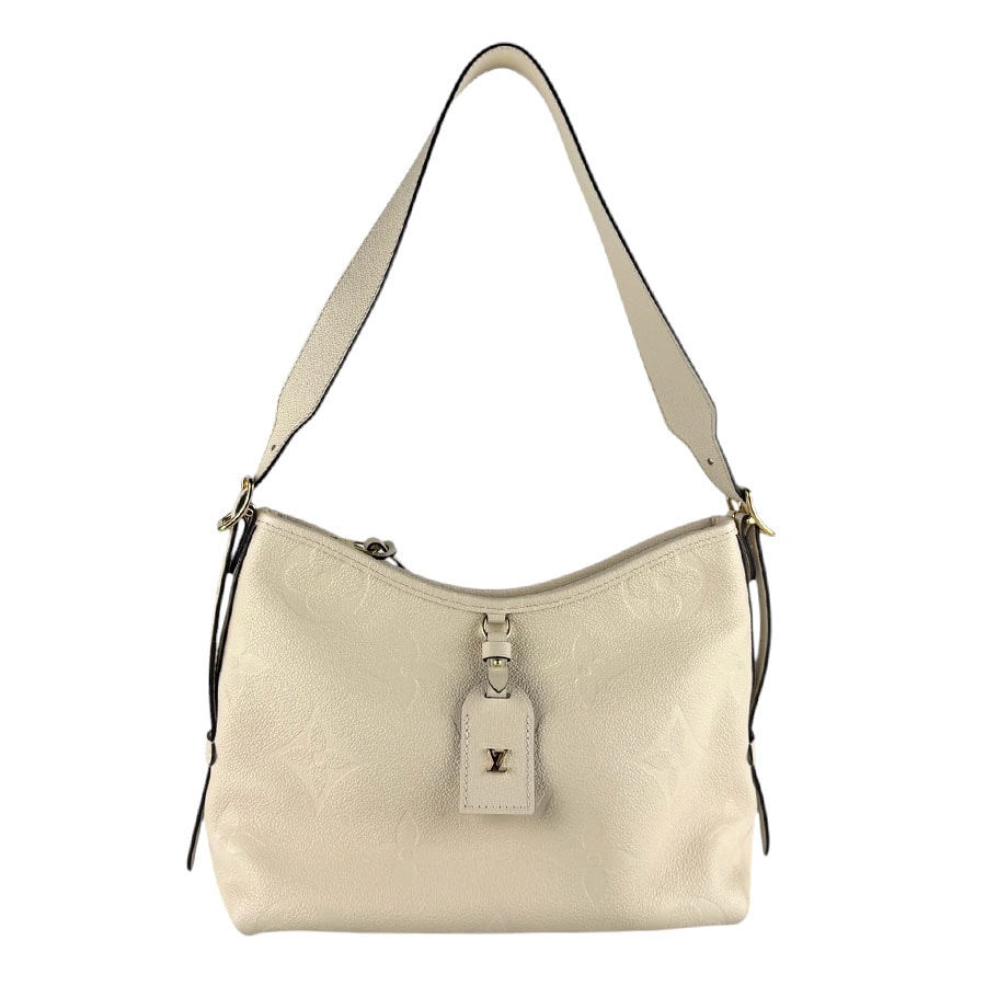 ルイ ヴィトン LOUIS VUITTON ショルダーバッグ モノグラム アンプラント キャリーオールジップNM PM モノグラムアンプラント クリームベージュ レディース M46293【中古】 z9312