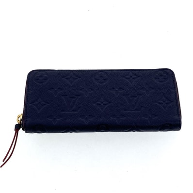 Louis Vuitton Monogram Empreinte Clemence Wallet ”Marine Rouge”