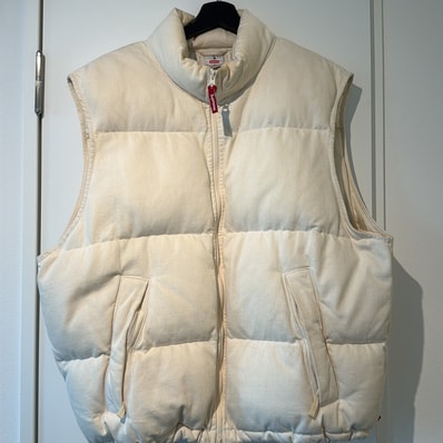 Supreme x Nike Denim Puffer Vest "Natural"