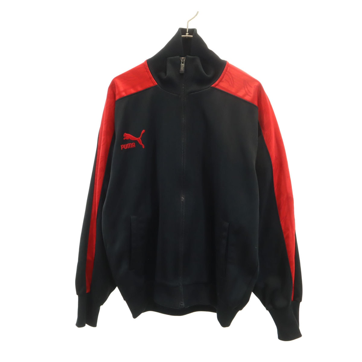 PUMA プーマ 90s 日本製 オールド ヒットユニオン ストライプ柄 トラックジャケット ブラック ジャージ