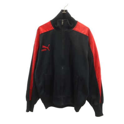 PUMA プーマ 90s 日本製 オールド ヒットユニオン ストライプ柄 トラックジャケット ブラック ジャージ