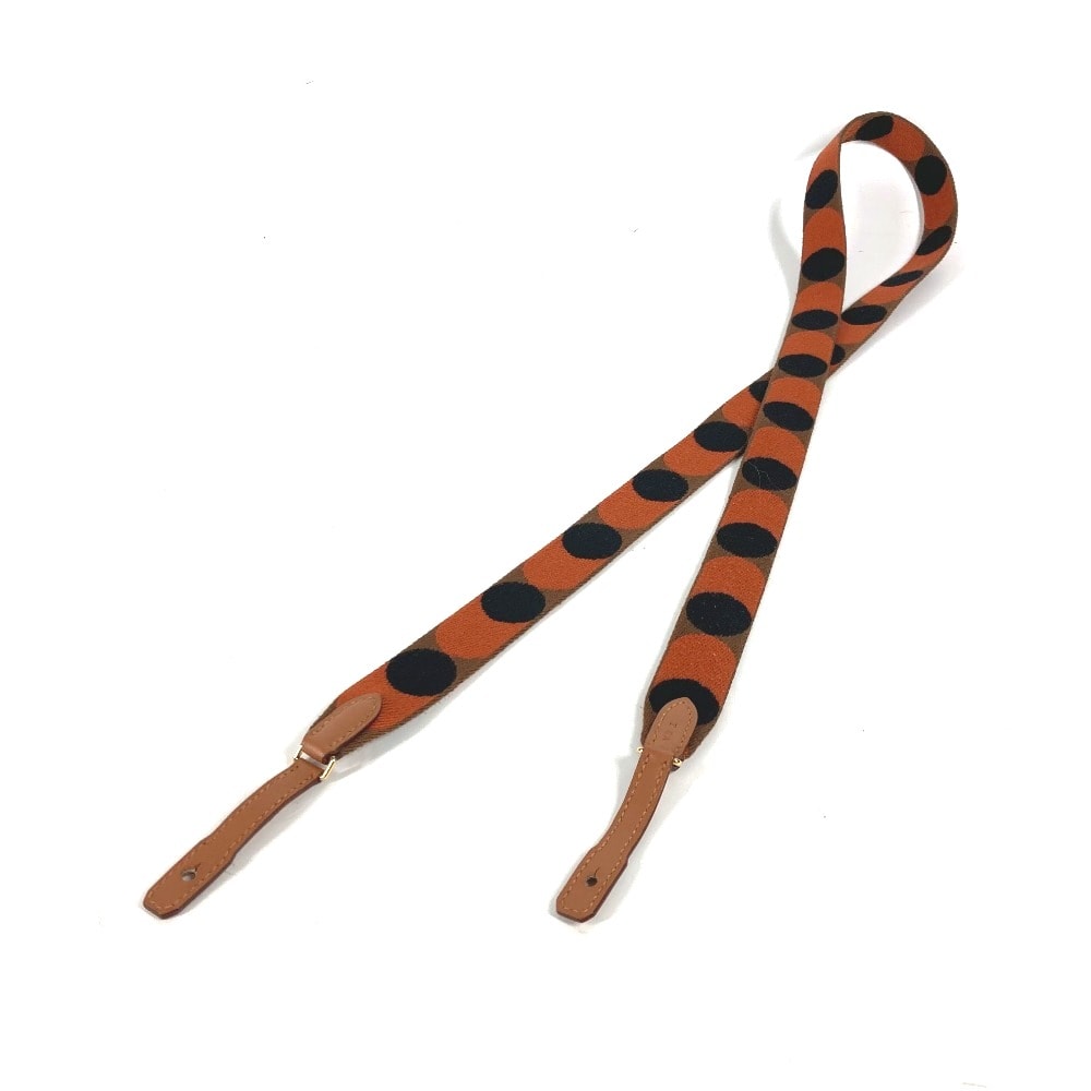 エルメス HERMES バンドリエール サングル フリッパーボール 25mm ショルダーストラップ キャンバス Z刻 オレンジ 未使用