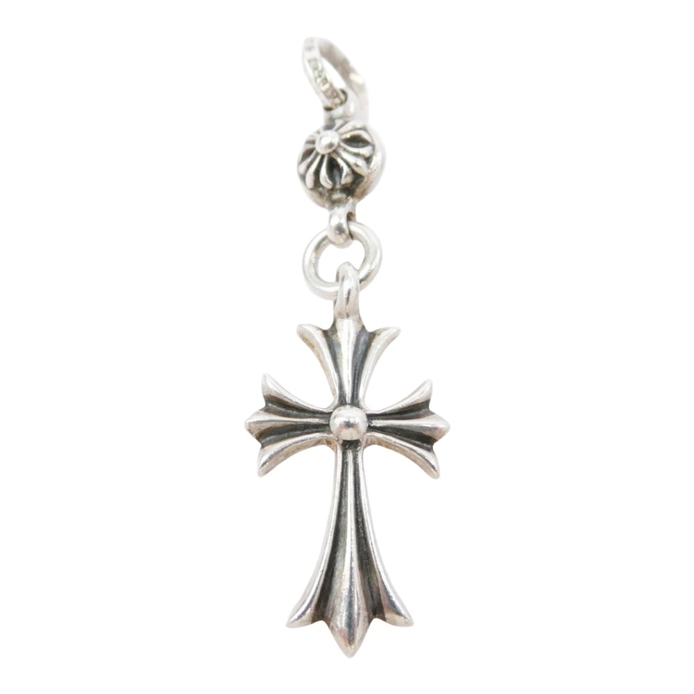 Chrome Hearts 1 Ball Tiny CH Cross Charm "Silver"