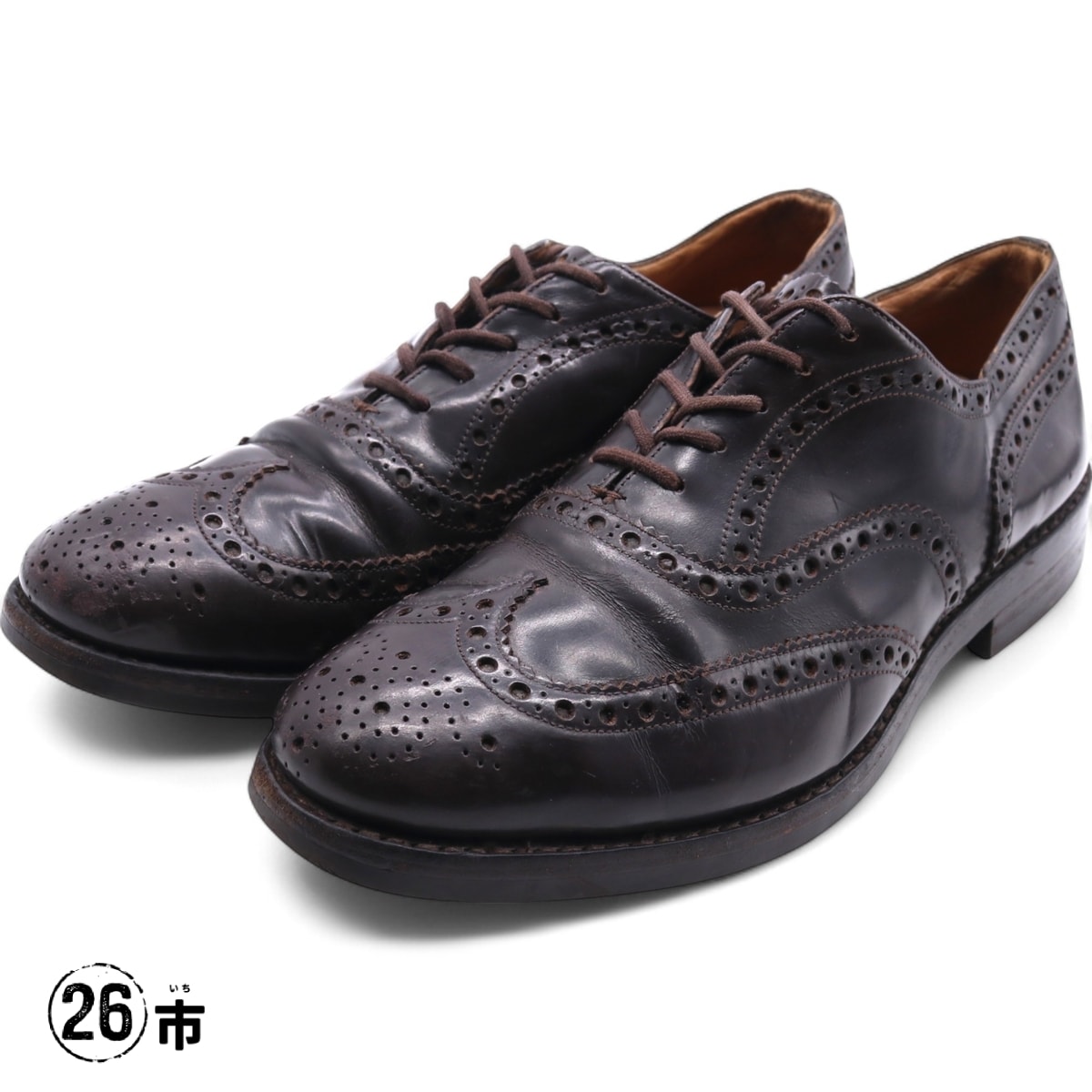 古着 チャーチ CHURCH'S ウイングチップシューズ 英国製 メンズ26.0cm相当 ヴィンテージ/saa011997