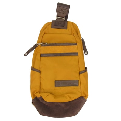 MASTERPIECE マスターピース 01357 Density ボディバッグ イエロー ブラウン系【中古】