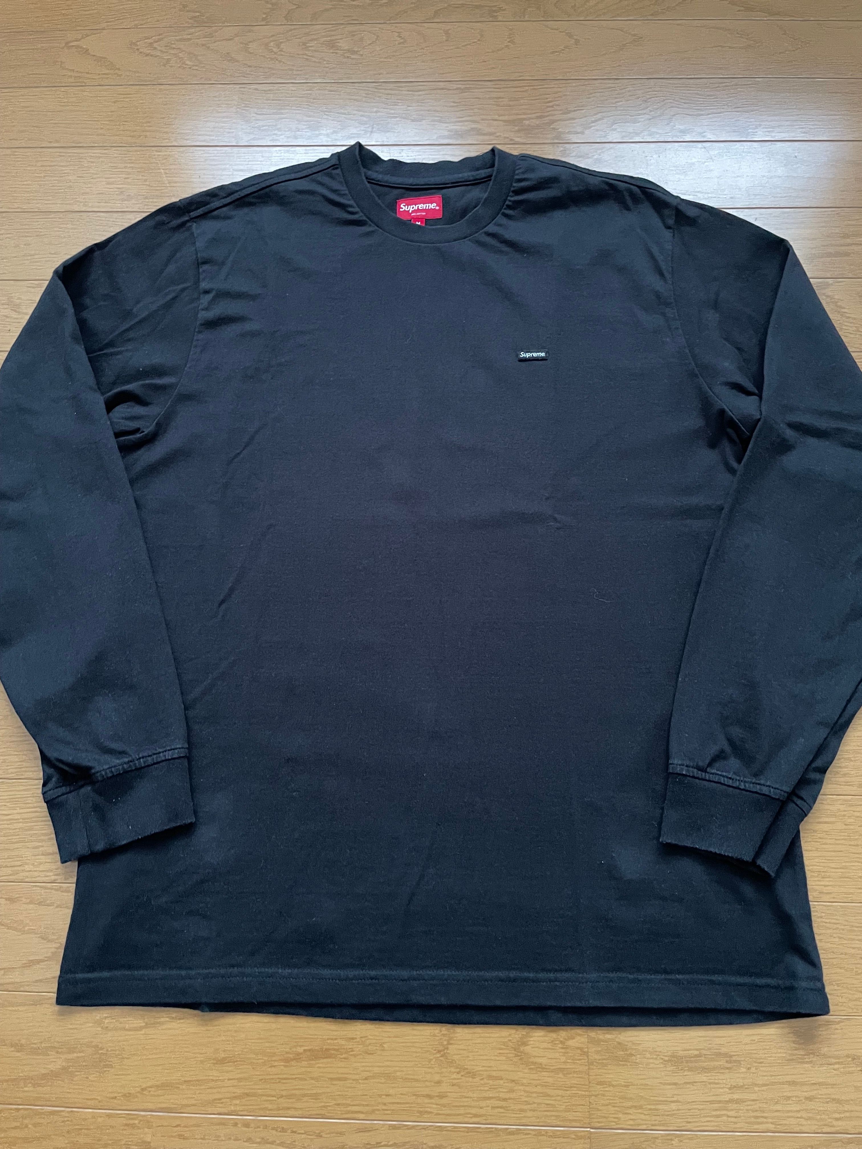 Supreme Small Box L/S Tee "Black"(22SS)
