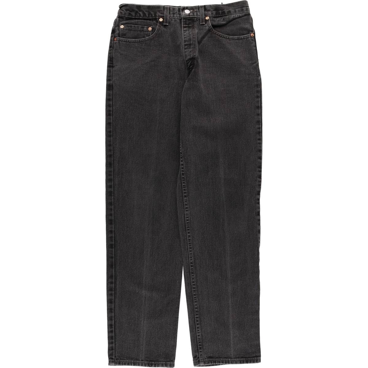 古着 00年代 リーバイス Levi's 0550-0260 RELAXED FIT ブラックデニム テーパードデニムパンツ USA製 メンズw31相当/eaa587605