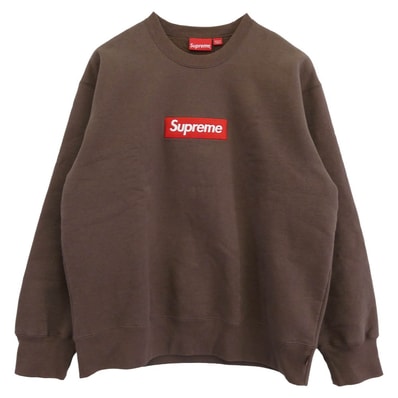 Supreme シュプリーム スウェット 22AW Box Logo Crewneck ボックス ロゴ クルーネック スウェット ブラウン系 L【中古】
