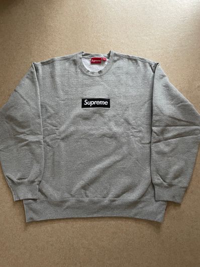 Supreme Box Logo Crewneck "Heather Grey" (22FW)