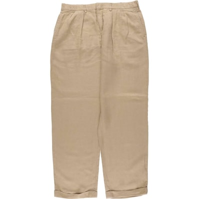 古着 ラルフローレン Ralph Lauren POLO by Ralph Lauren ツータック リネンパンツ スラックス メンズw35相当/eaa574421