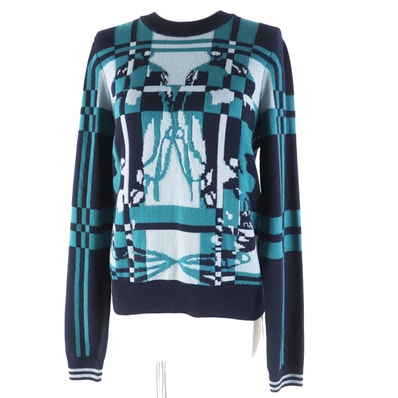 未使用品 エルメス
ニット ブリッド・ドゥ・ガラ・タータン マルチ レディース 38 3H2620DD