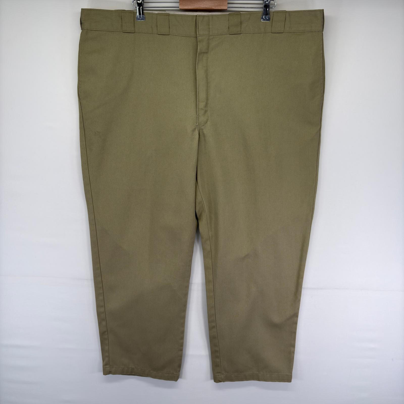 古着 ディッキーズ Dickies パンツ チノパン スラックス ワーク ジッパーフライ ワンポイント ストレート W48 L30  ベージュ系 メンズ