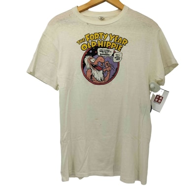 70s USA製 The Forty Year Old Hippie Tシャツ【1142576035464】