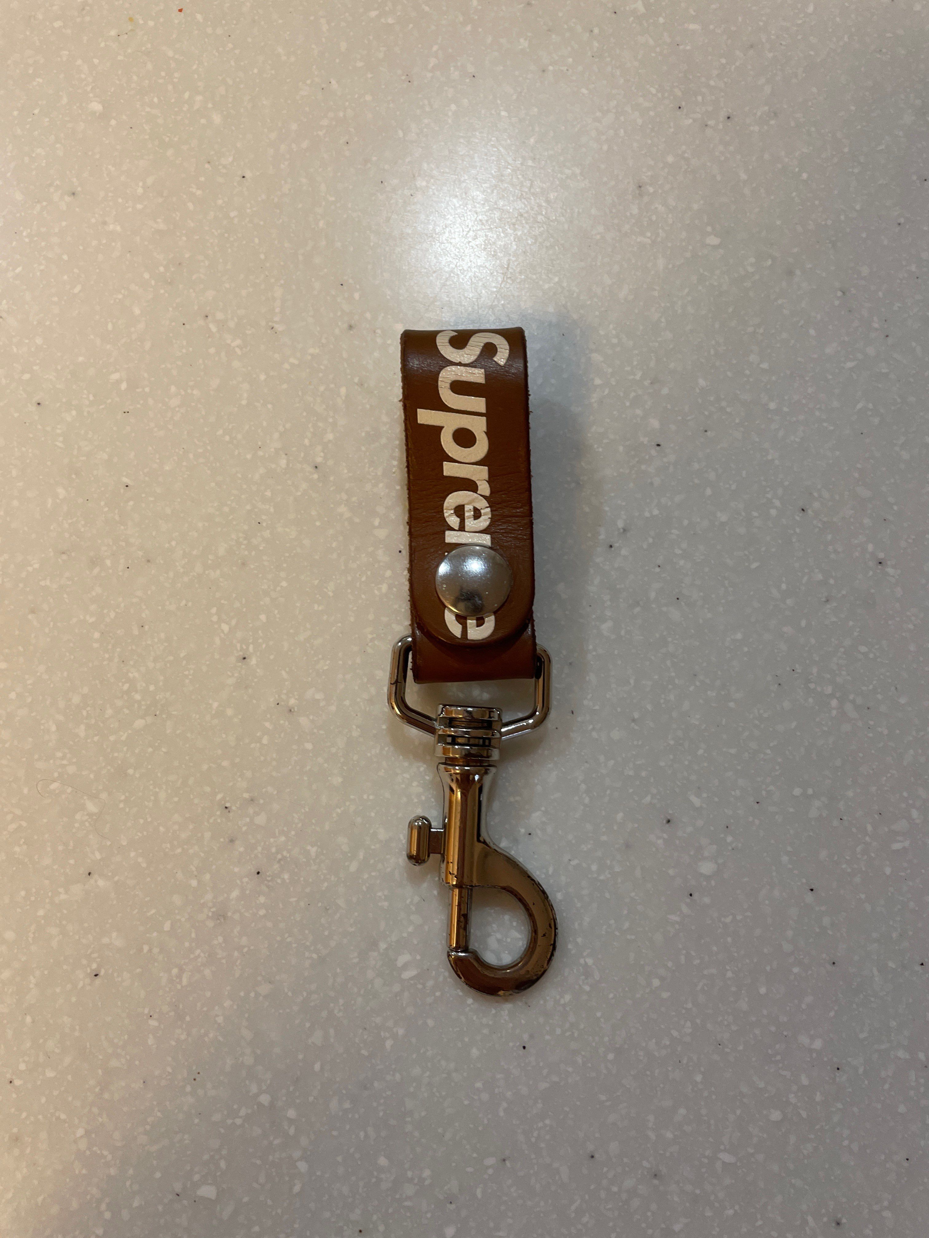 Supreme Leather Key Loop "Brown"
