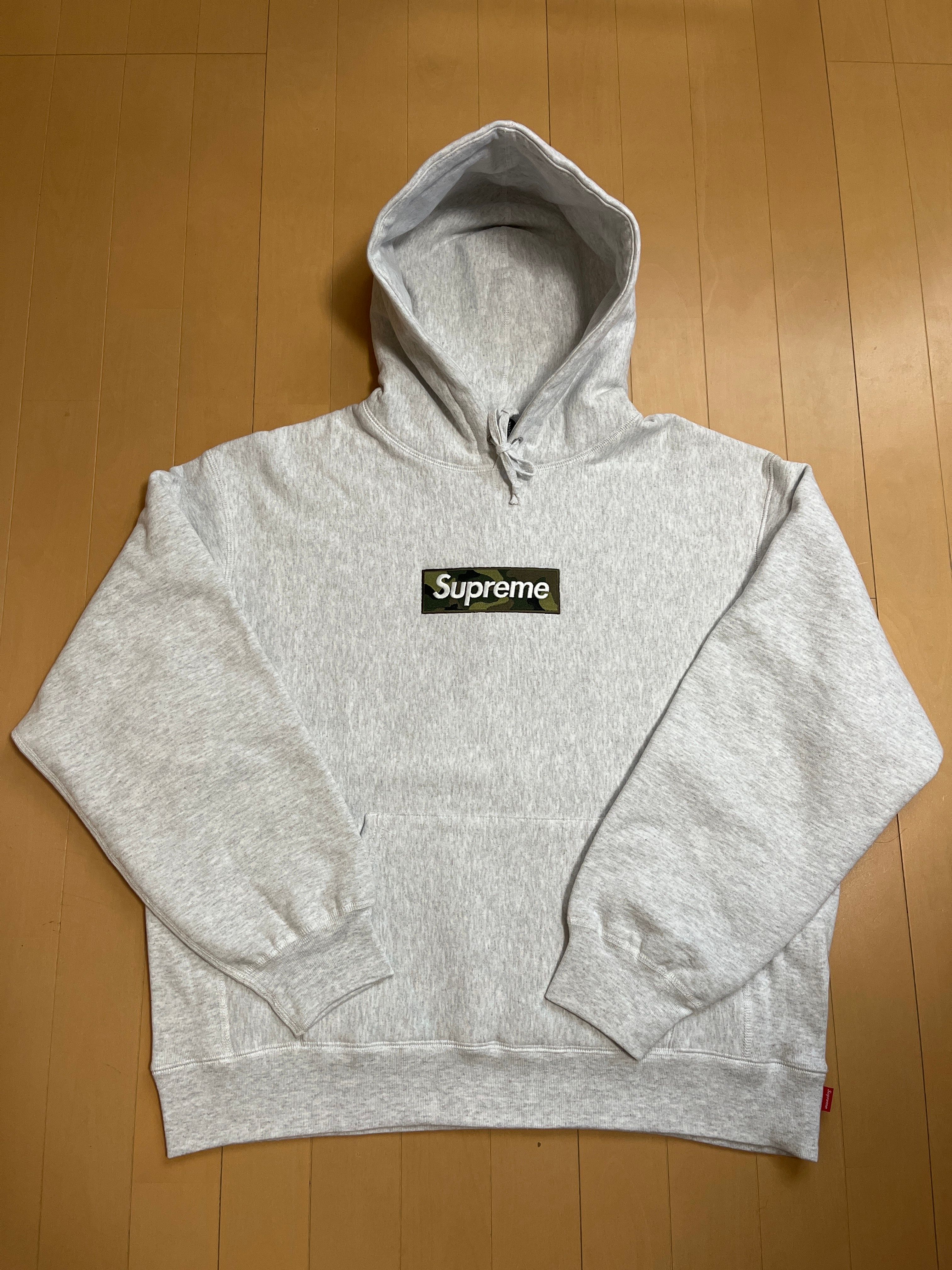 Supreme Box Logo Hooded Sweatshirt "Ash Grey" (23FW)