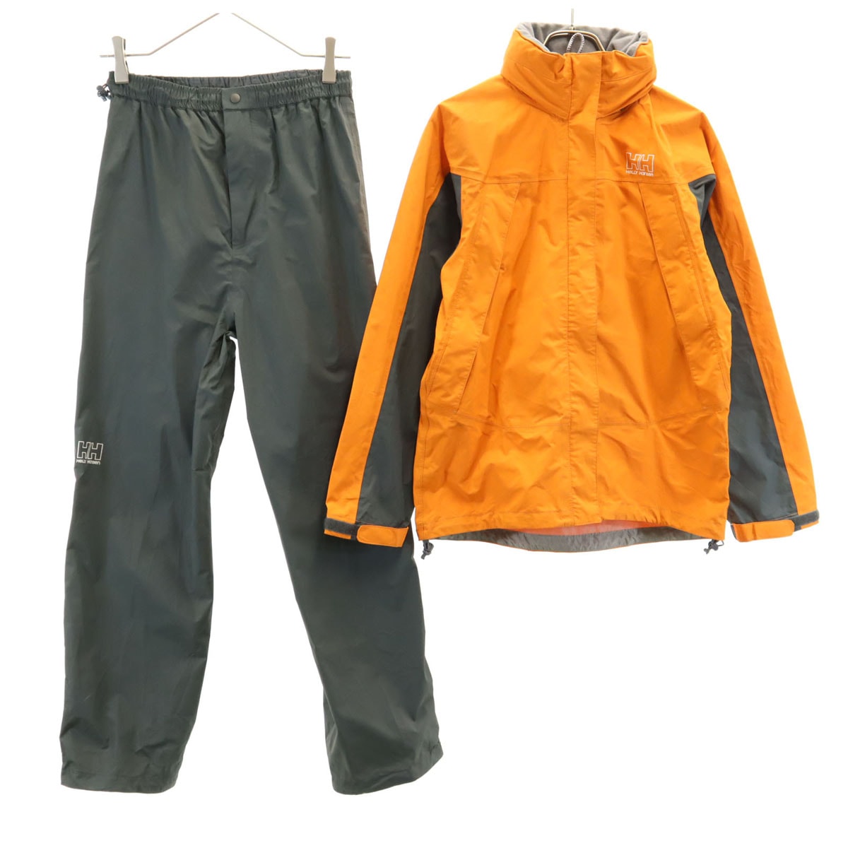 HELLY HANSEN ヘリーハンセン レインジャケット 上下セットアップ M イエロー