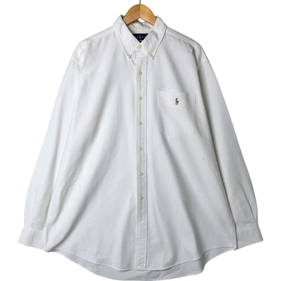 古着 ラルフローレン Ralph Lauren CLASSIC FIT 長袖 ボタンダウンシャツ メンズXL相当/eaa543779