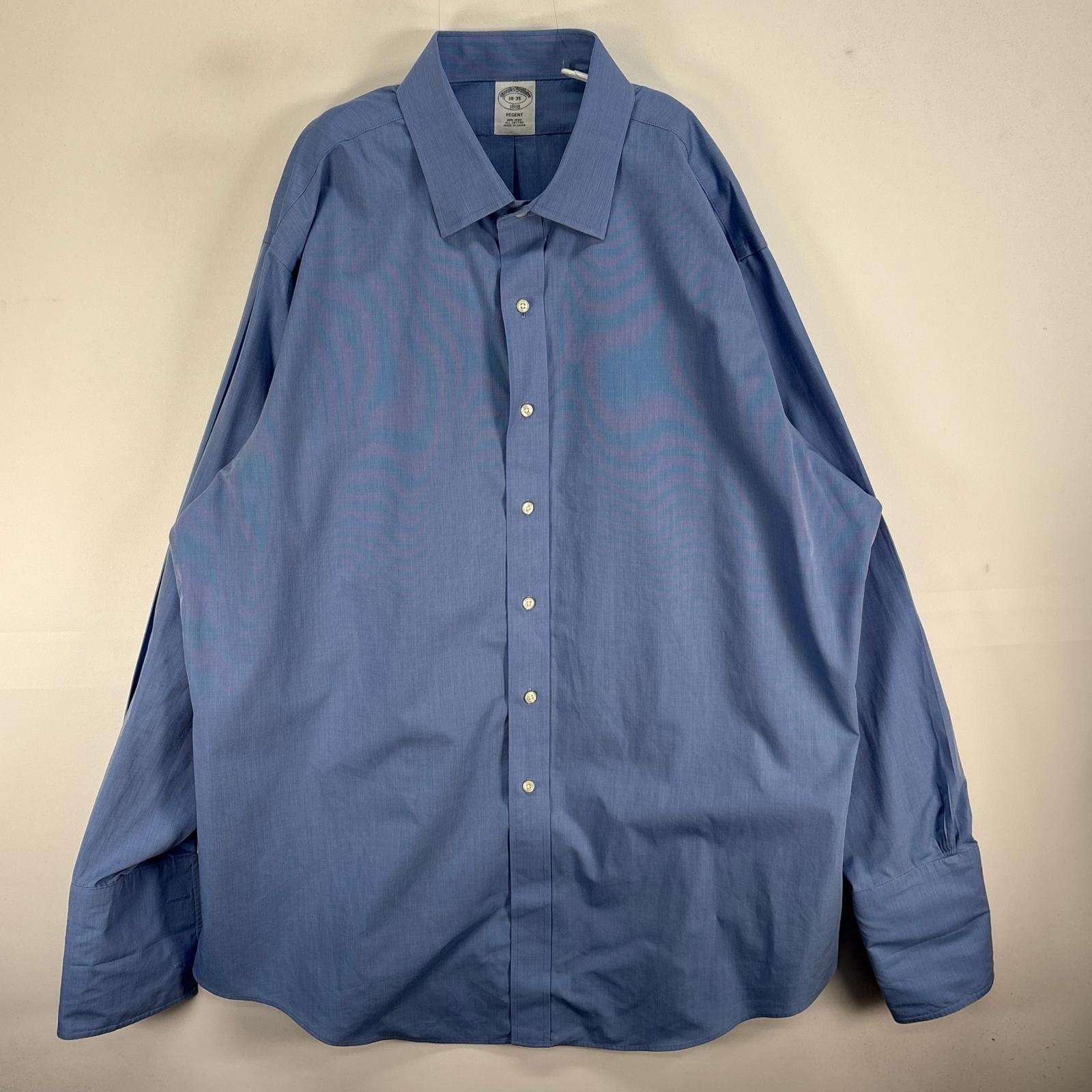 古着 ブルックスブラザーズ Brooks Brothers 長袖シャツ カフス 1818 REGENT 2XL ブルー系 無地 メンズ