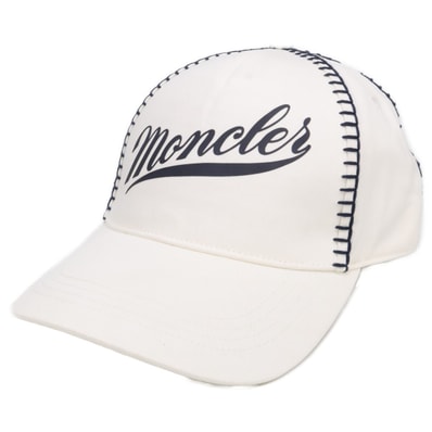 モンクレール 【新品同様/国内正規】I10913B00017 0U082 BASEBALL コットンギャバジン レタリングロゴ ベースボールキャップ UNI