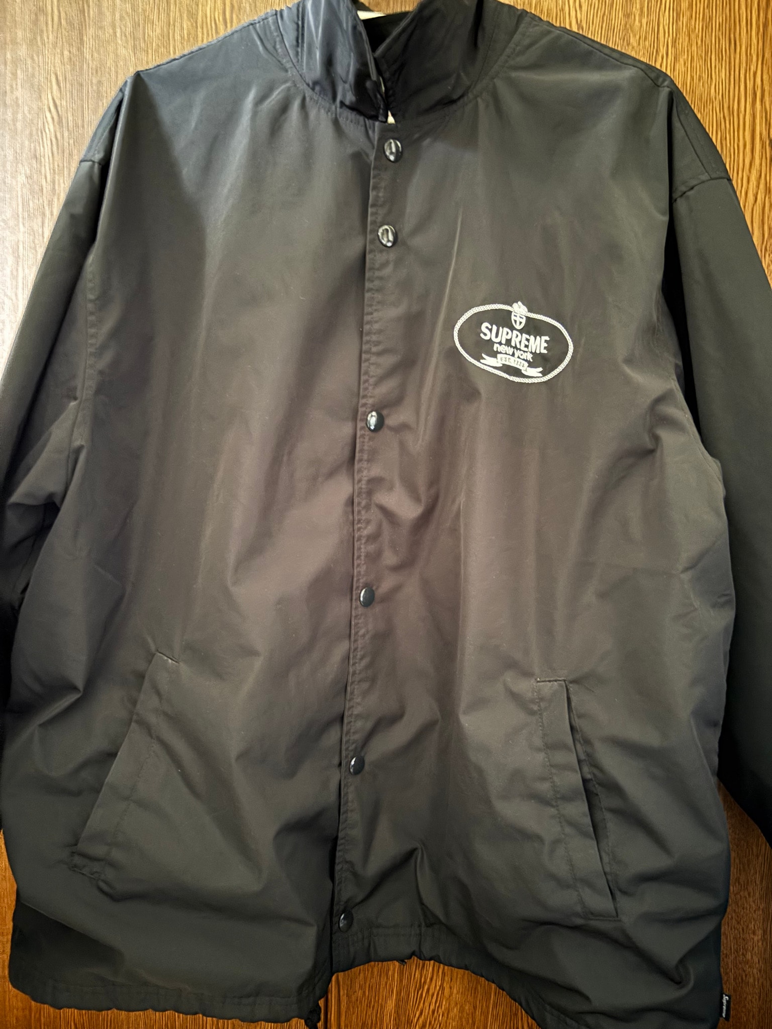 Supreme Crest Coaches Jacket "Black"