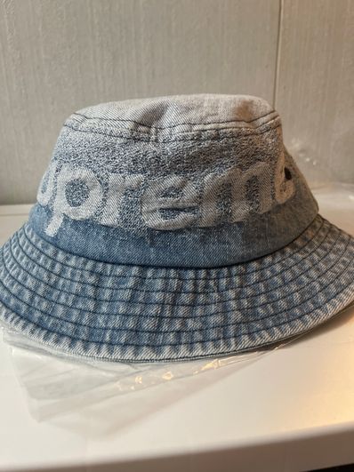 Supreme Fade Jacquard Denim Crusher "Blue"