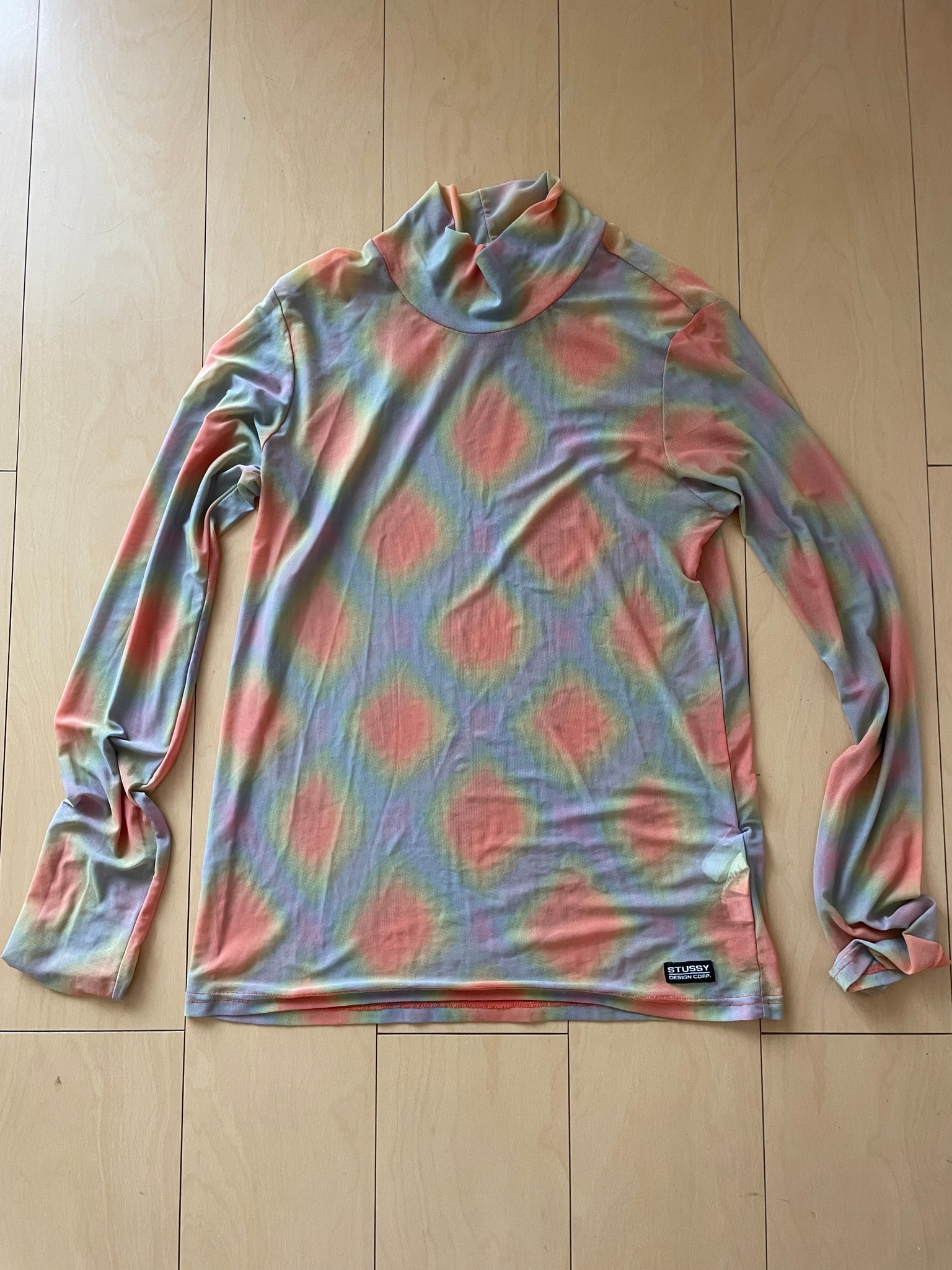 STUSSY メッシュ 長袖 ハイネック