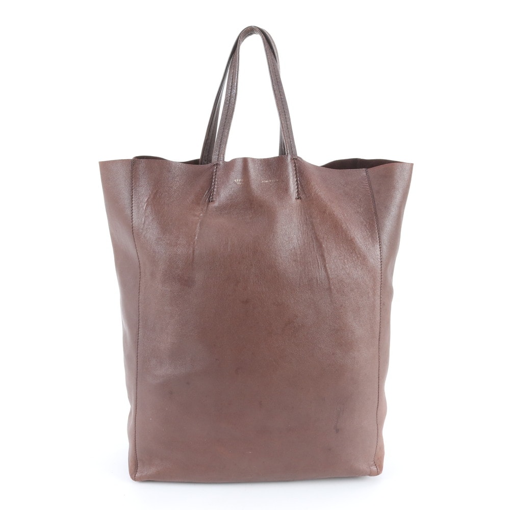 セリーヌ ホリゾンタル カバトート バッグ レザー