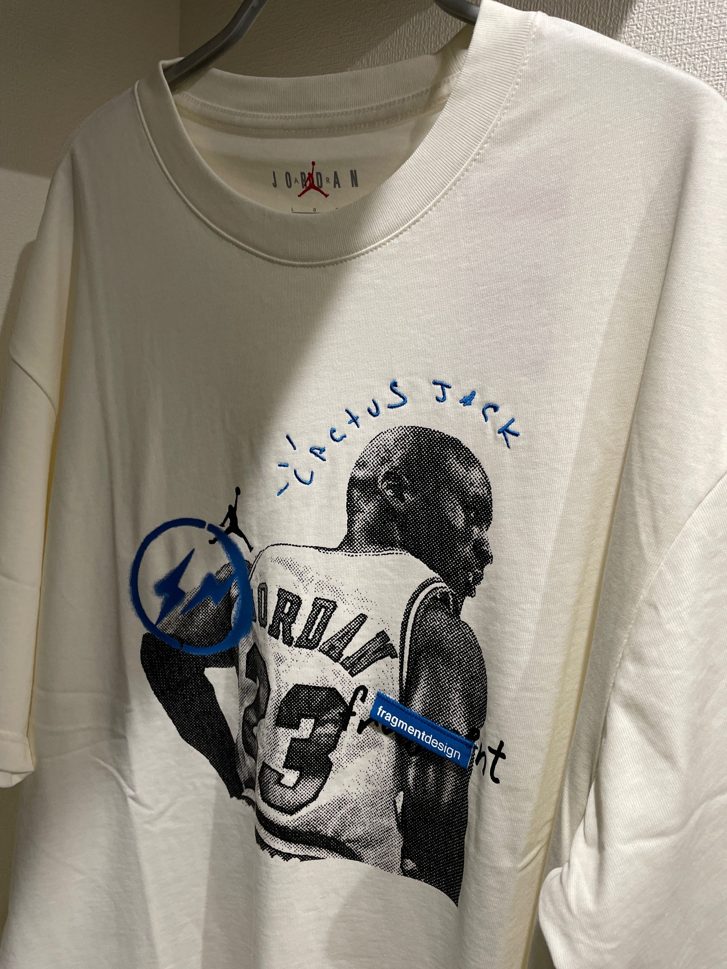 Air Jordan Travis Scott Fragment Tee "White"