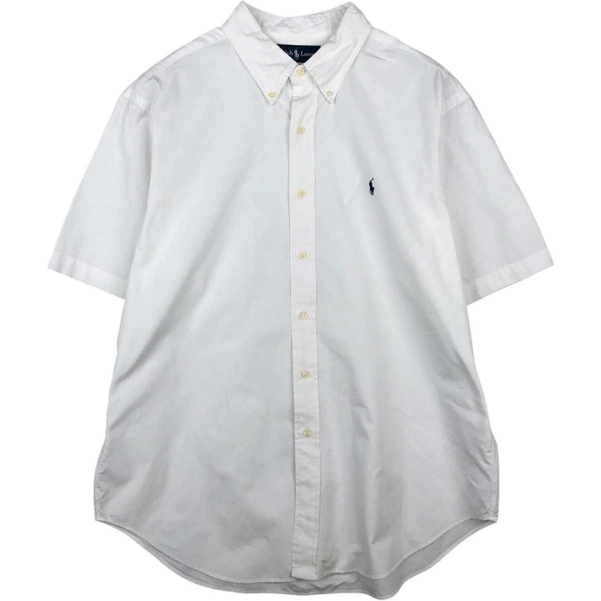 古着 ラルフローレン Ralph Lauren CLASSIC FIT クラシックフィット 半袖 ボタンダウンシャツ メンズXL相当/eaa641053