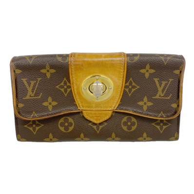 【6kc2757】ルイヴィトン 長財布 モノグラム ポルトフォイユボエシ M63220 ブラウン【中古】レディース
