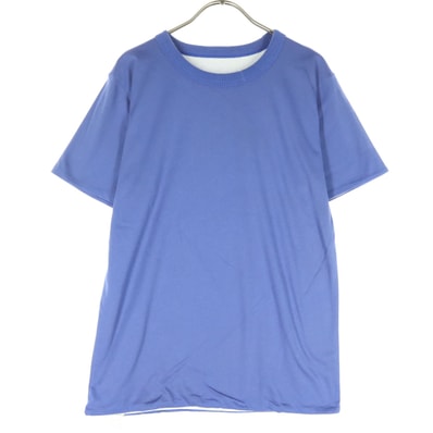 未使用 Champion チャンピオン コットン 日本製 半袖 Tシャツ L ブルー系