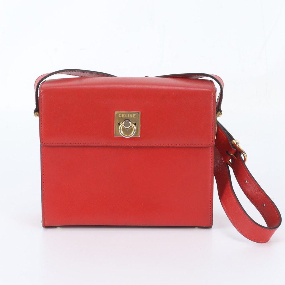 ■美品 セリーヌ ショルダーバッグ レザー