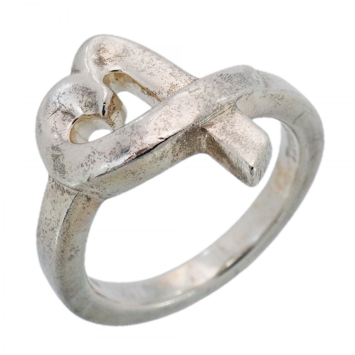 ★SALE【6jcb0498-k】ティファニー リング ラビングハート シルバー925 10号【中古】レディース