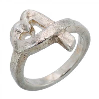 ★SALE【6jcb0498-k】ティファニー リング ラビングハート シルバー925 10号【中古】レディース