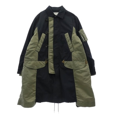Sacai サカイ ジャケット 21AW SCM-035 MILITARY COAT ミリタリー コート カーキ系 ネイビー系 1【中古】