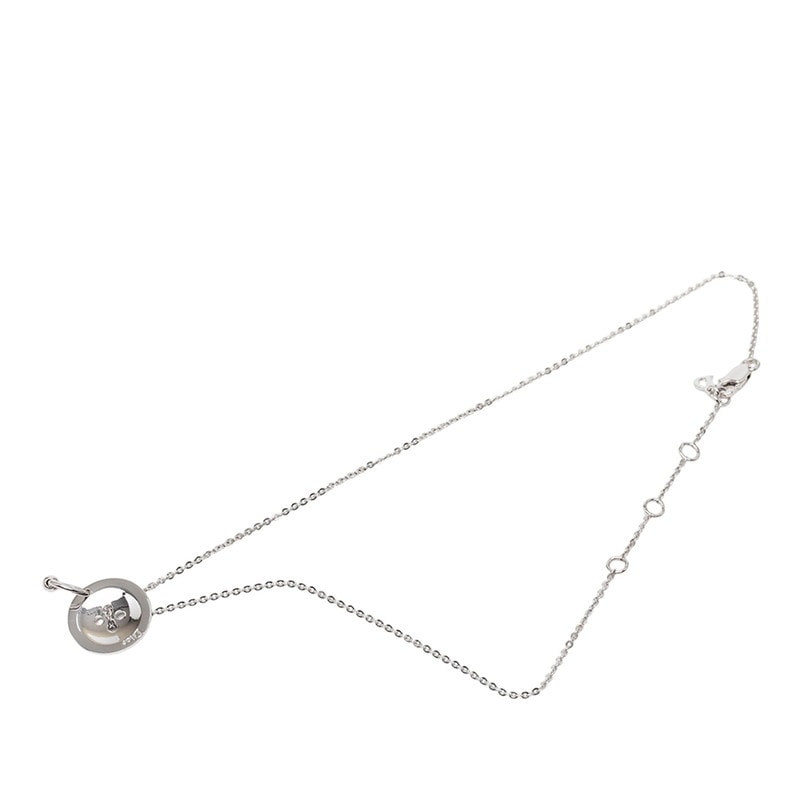 ディオール ロゴ ボタンモチーフ ネックレス シルバー メタル レディース Dior 【中古】