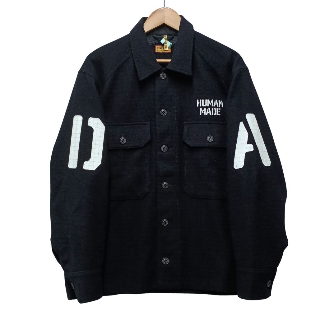 HUMAN MADE ヒューマンメイド HM30SH008 MILITARY SHIRT ミリタリー ウール 長袖シャツ 55968