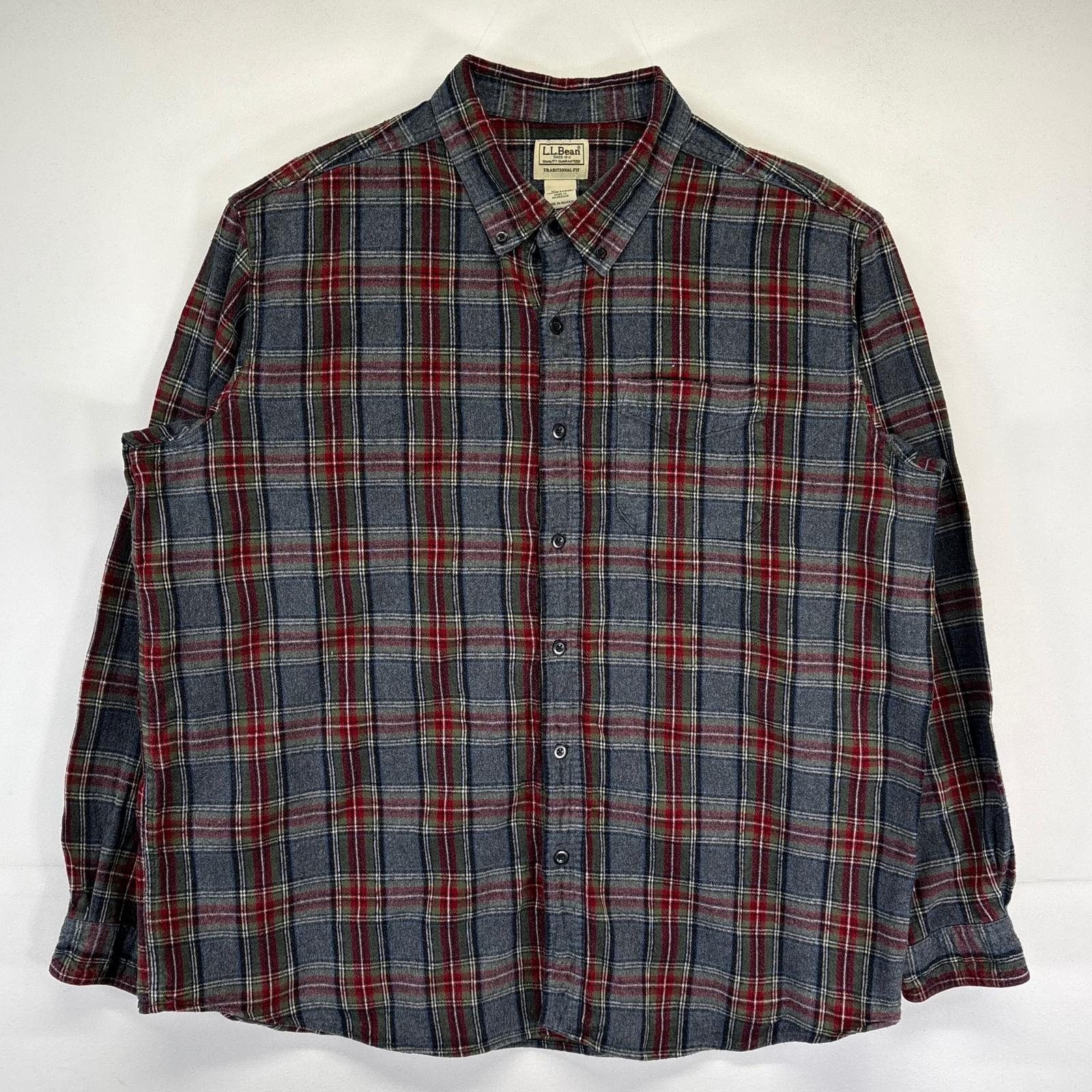 古着 エルエルビーン L.L.Bean 長袖シャツ 大きいサイズ ボタンダウン ネルシャツ チェック柄 アウトドア XL マルチカラー メンズ