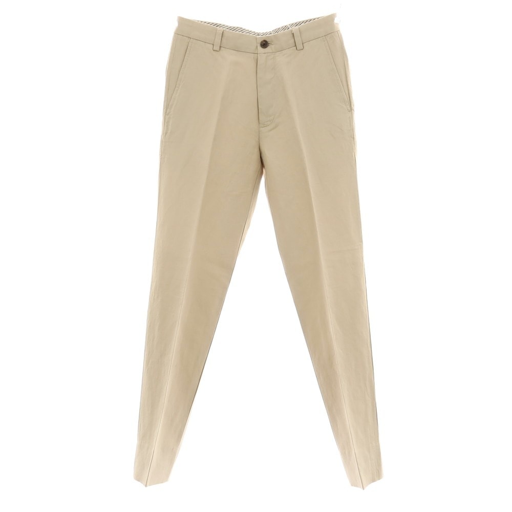 【中古】ブルックスブラザーズ Brooks Brothers リネンコットン カジュアルスラックスパンツ ベージュ【サイズ30】【メンズ】