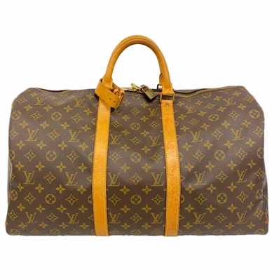 【6db0854】ルイヴィトン ボストンバッグ モノグラム キーポル50 M41426 ブラウン【中古】メンズ レディース ユニセックス