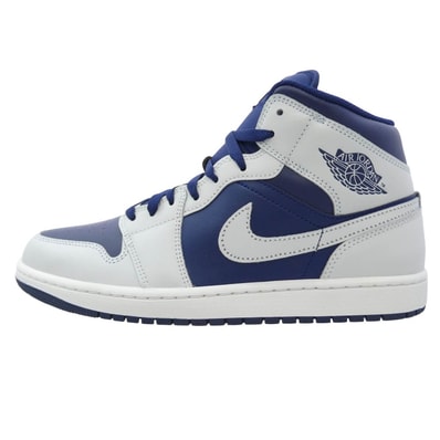 NIKE AIR JORDAN ナイキ ジョーダン スニーカー DQ8426-403 Air Jordan 1 Mid Blue Void AJ1 エアジョーダン1 ミッド ブルーボイド スニーカー グレー系 ネイビー系 28cm【新古品】【未使用】【中古】