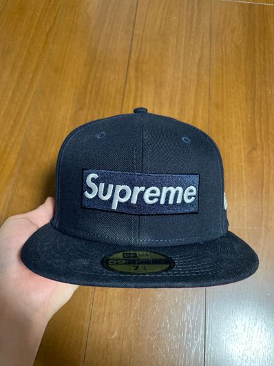Supreme No Comp Box Logo New Era "Navy"