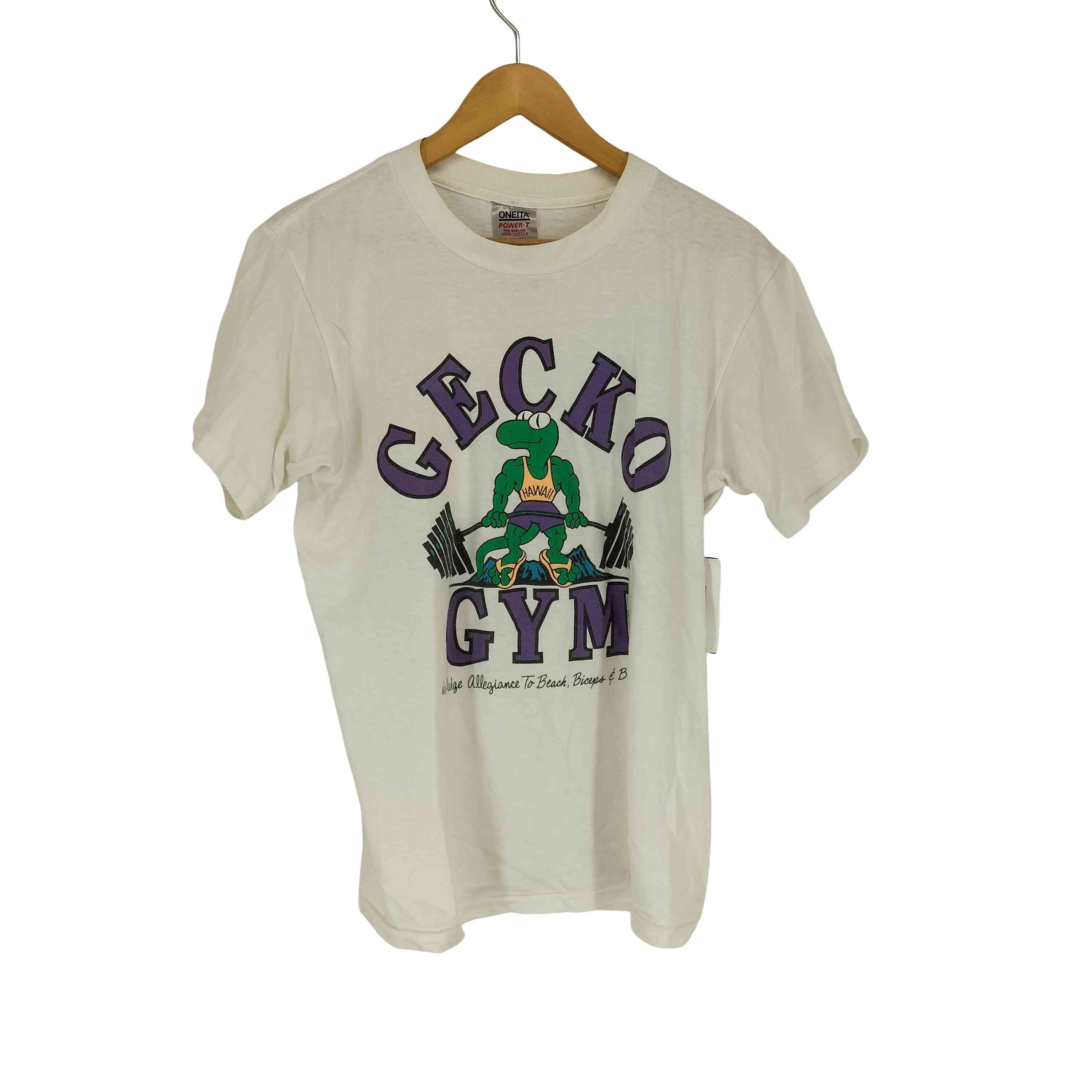 シングルステッチ GECKO GYM フロントプリント【1139066355751】