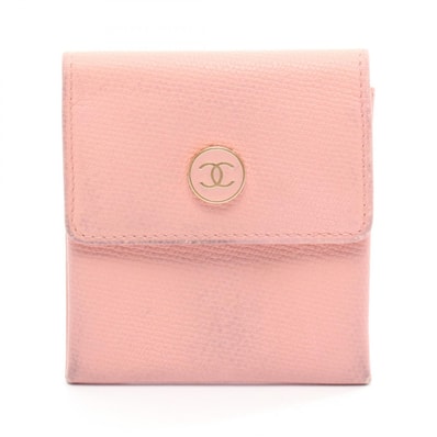 シャネル CHANEL ココボタン コインケース 財布 レザー レディース ピンク系 【中古】