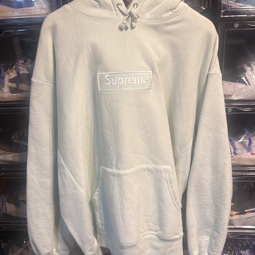 Supreme Box Logo Hooded Sweatshirt "Light Green" (23FW)